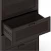 Bennis Engineered Wood Chest of 5 Drawers in Dark Walnut Finish