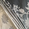 Grey Floral 400 TC Cotton Flat Super King Size Bedsheet With 2 Pilllow Covers From Threads
