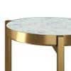 Midori Metal Drink Table In Gold Finish