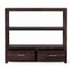 Crest Solid Wood  Bookshelf in Walnut Finish