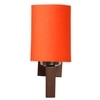 Devansh Solid Wood Electric Wall Light in Orange Colour with Orange Shade Count of 1 Light