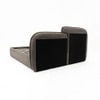 Cloud Engineered Wood King  Size Bed Without Storage (Grey Colour)