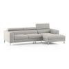 Chelsea Right Aligned 3 Seater Sectional Fabric Sofa (Vapour Grey)