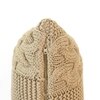 Archer Khaki Cream Cotton Knitted Pillow Cover 12X20 Inches