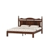 Lavento Solid Wood King Size Bed Non Storage In Provincial Teak Fininsh