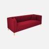 Tuxedo Fabric Sofa (Red)
