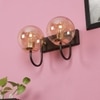 Eliante Modern Wall Lights Mild Steel, Glass & Glass Material Brown,Gold & Champaign Finish