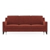 Abbey Sofa (Colour : Dark Coral, Cushion : Hard, Seating Capacity : 3 Seater)
