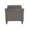Menta Boucle Fabric Lounge Chair in Grey Colour