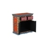 Amara Solid Wood Hand painted Cabinet In Multicolour