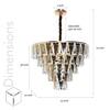 Derek 15 Light Crystal Chandelier