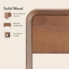 Hiro Solid Wood Bedside Table In Amber Walnut Finish