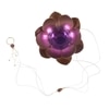 Hanging Lotus Iron and Tinted Glass Tea light holder