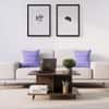 Hexa Engineered Wood Coffee Table With Metal Legs In Flower Wenge