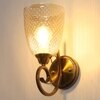 Eliante Modern Wall Lights Mild Steel & Glass Material Antique & Champaign Finish