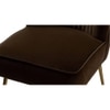 Fission Fabric Accent Chair in Brown Colour
