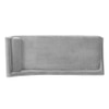 Kawa Velvet Chaise Launger in Grey Colour