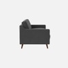 Reiti Velvet 3 Seater Sofa in Dark Grey Colour