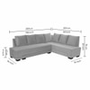 Melo 3 Seater Fold Out Sofa cum Bed  in Grey Colour