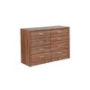 Yuko Chest of 8 Drawers in Columbia Walnut Finish
