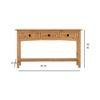 Leto Solid Wood Console Table