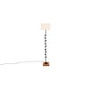 Edythe White Cotton Shade Floor Lamp