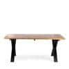 Rosslyn Sheesham Wood Contemporary Dining Table In Teak Finish