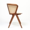Holland Solid Wood Dining Chair in Brown Colour
