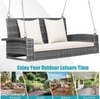 Carry Bird Wicker Patio Furniture Outdoor Balcony Swings In Grey And Beige Colour
