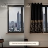 Stoa Paris Satin Window Curtain, 70% Blackout Curtains,   Privacy Lining, Pack of 1, Versailles - Regal Slate with Back Lining
