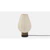 Olive Off White Table Lamp With Black Iron Base