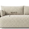 Cozychic Wood 3 Seater With Upholstery Non Storage Sofa In Beige Colour