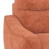 Ronan Right Aligned 3 Seater Sectional Fabric Sofa In Rust Colour