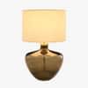 Ivy Handicrafted Table Lamp in Dark Green and White Colour