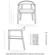 Leyuo Solid Wood Dining Chair in Dark Brown Colour