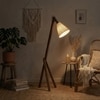 Melman Beige Jute Floor Lamp with Beige Jute Base