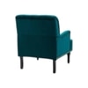 Velora Tufted Back Fabric Lounge Chair in Teal