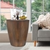 Metalsmith Side Table – Solid Wood, Walnut Finish