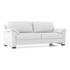 Farina 3 Seater Half Leather Sofa In Polaris