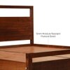 Turner Solid Wood King  Size Bed Without Storage (Dark Oak Finish)