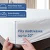 Springtek Waterproof Mattress Protector Premium Cotton Mattress Bed  Cover78x48 in White