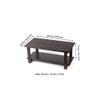 Aroda Sheesham Wood Coffee Table In Mahogany Finish