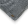 Nora Monument Grey Cotton Knitted Decorative Cushion Cover 16 x 16 Inches
