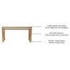 Valentino Frosted Glass Nesting Coffee Table In Dark Gold Finish