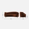 Corpen Fabric Sofa (Brown)