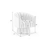 Morrow Fabric Accent Chair in Cream Colour