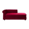Ease Velvet Chaise Lounger in Maroon Colour