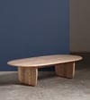 Qwerty Solid Wood Coffee Table In  Natural Finish
