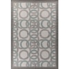 Jaipur Rugs Soft Modern Geometric Wool Dhurrie Rug Gray 6x9 ft