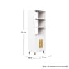 Hexa Engineered Wood Bookshelf Wooden Multipurpose Storage Rack in Frosty White Colour